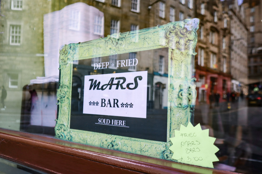 Deep Fried Mars Bar Food Grassmarket Edinburgh