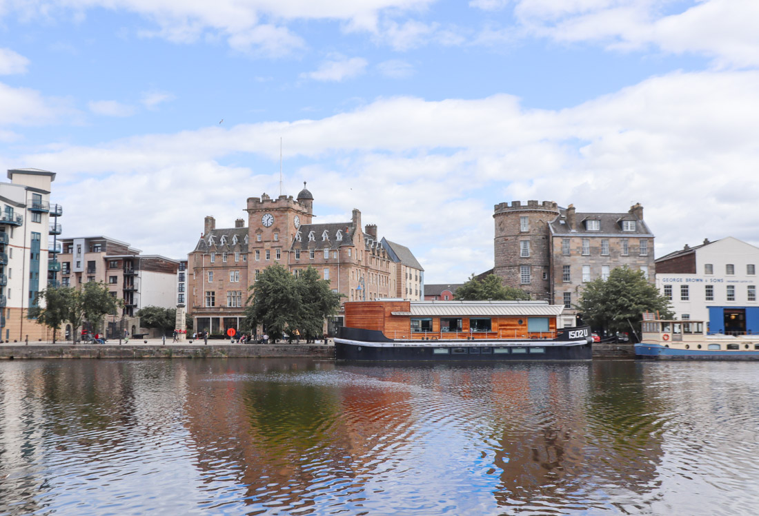 Leith Shore with orange boat