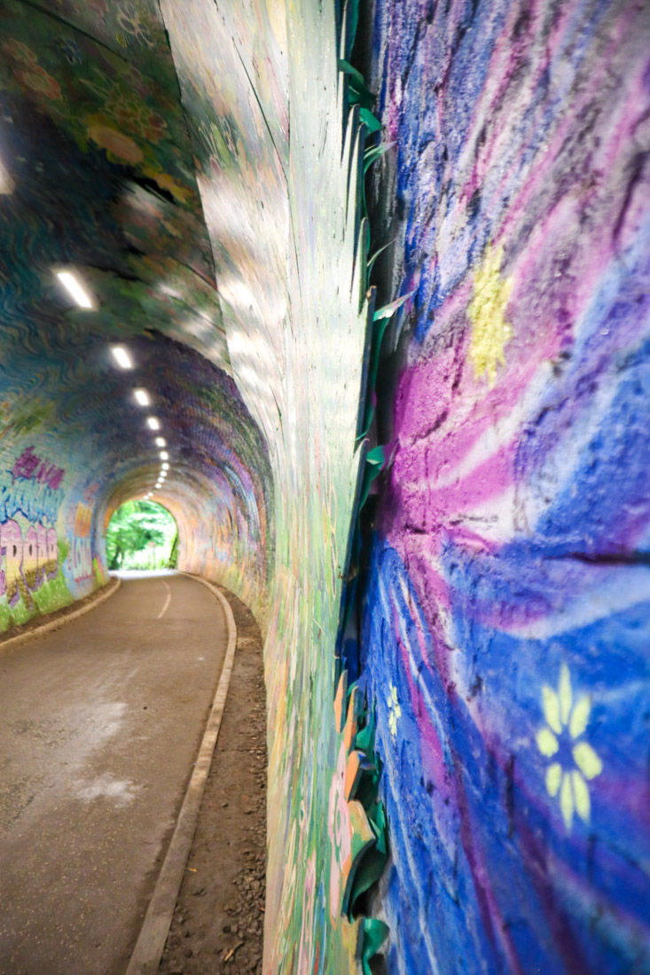 Colington Tunnel Murals on wall