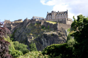 Edinburgh Castle on Cliff Summer Edinburgh