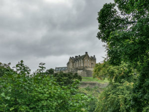 Edinburgh Castle Grey Skies Rain Edinburgh_
