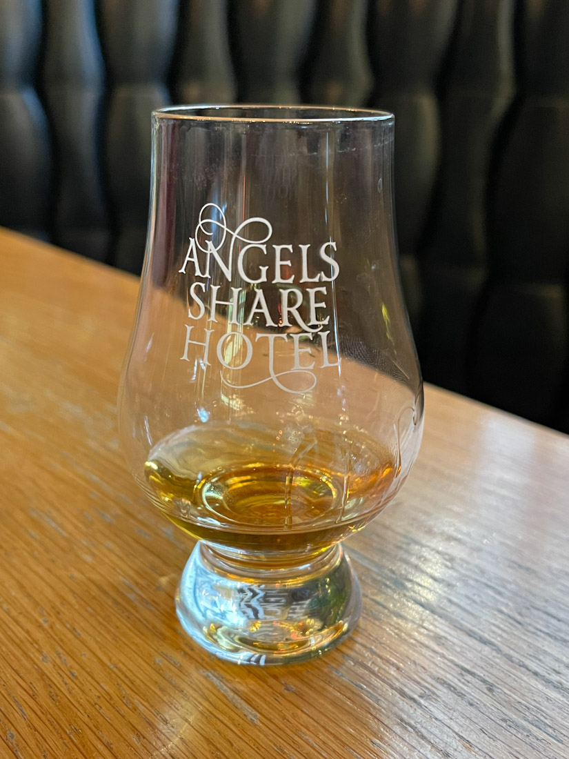 Angels Share whisky dram