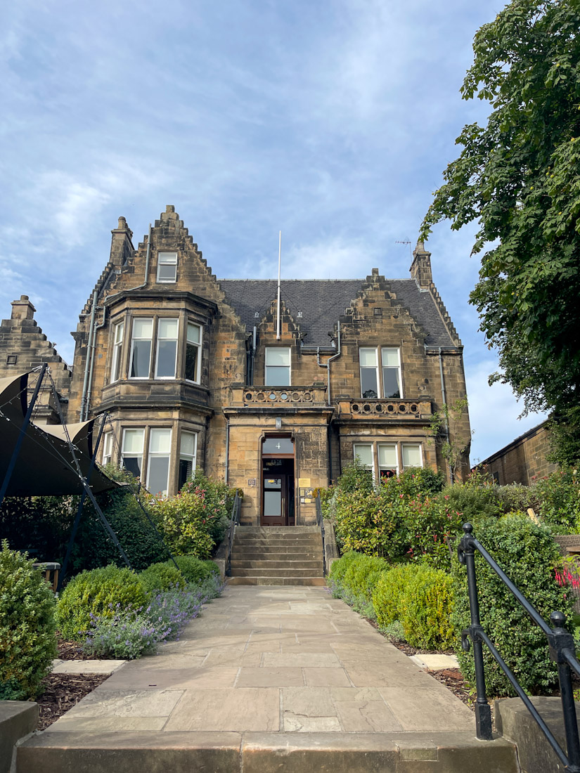 Victorian building called The Dunstane Houses in Edinburgh