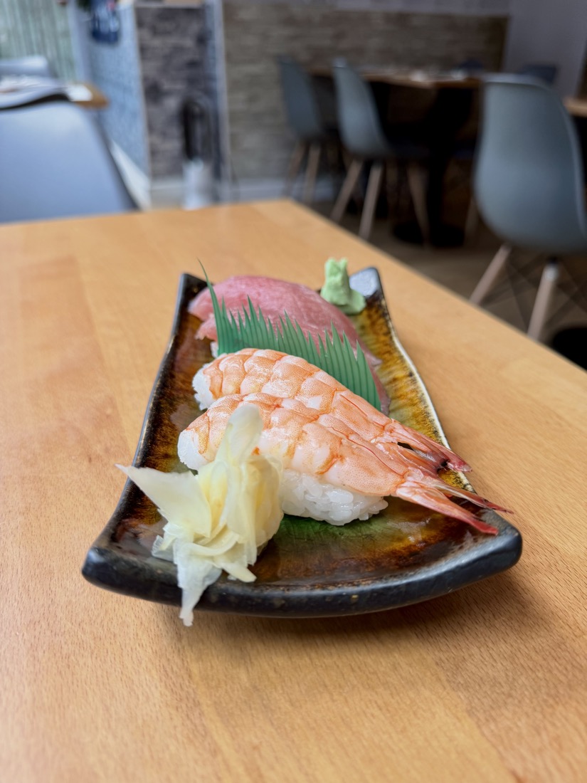 Sushi plate from Chizuru Tei 