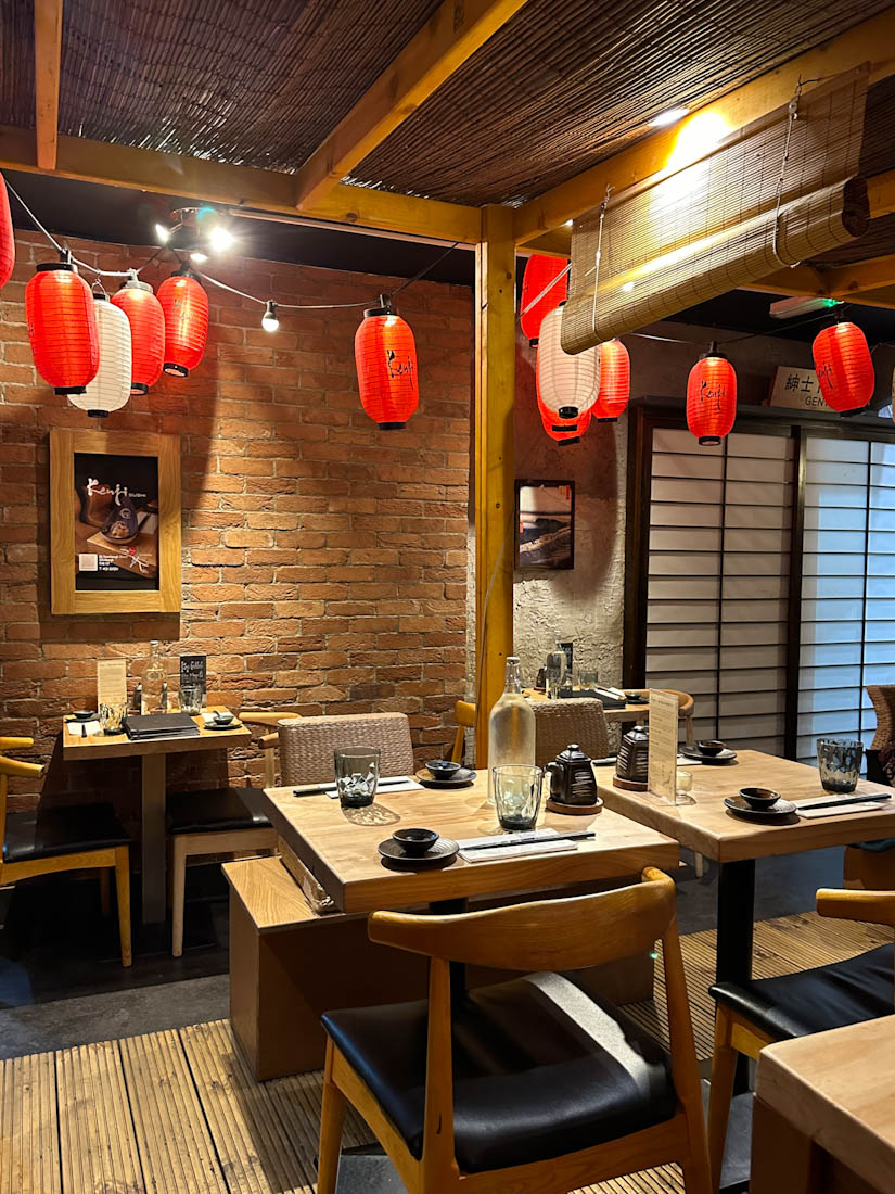 Kenji Sushi Japanese Restaurant Tables in Edinburgh
