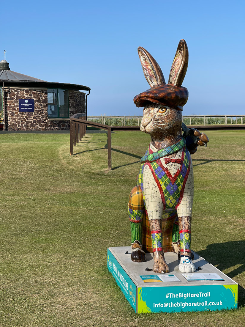 North Bewick golf bunny on golf course