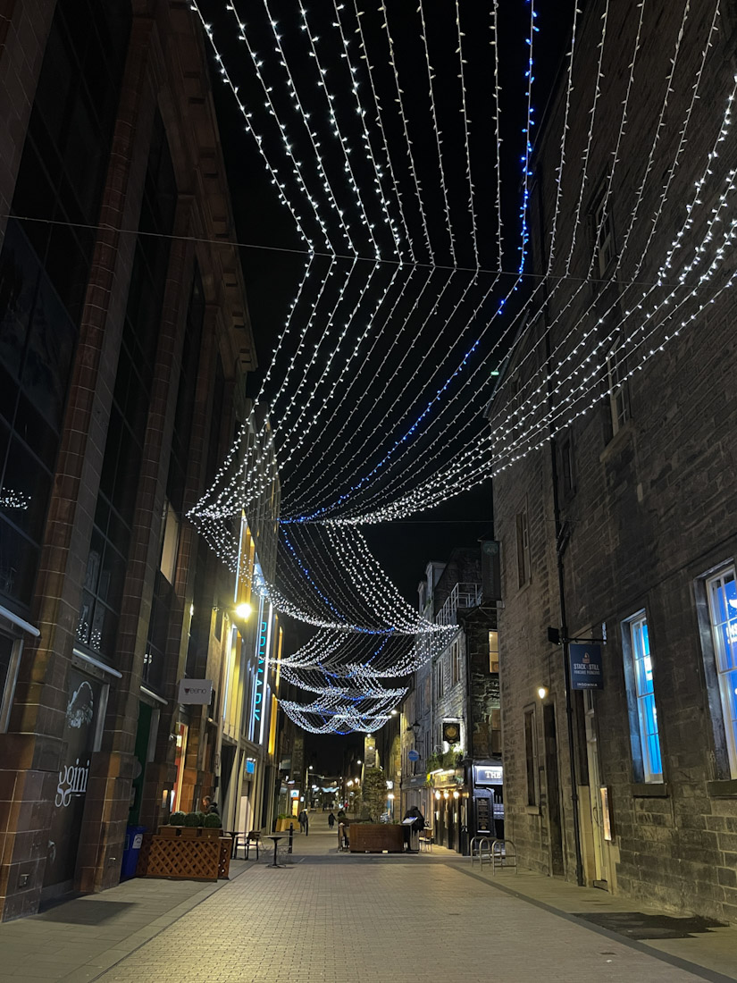 Rose Street Christmas lights