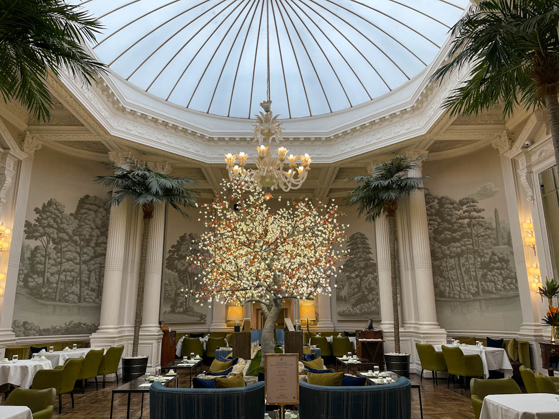 The Balmoral Hotel Palm Court restaurant