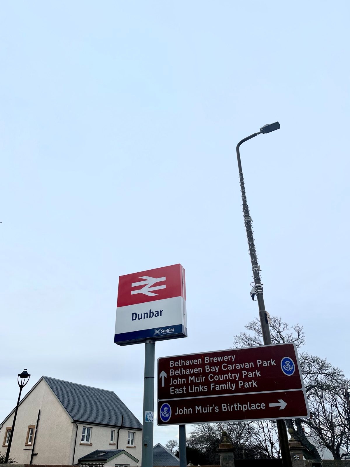 Dunbar Train Station Sign
