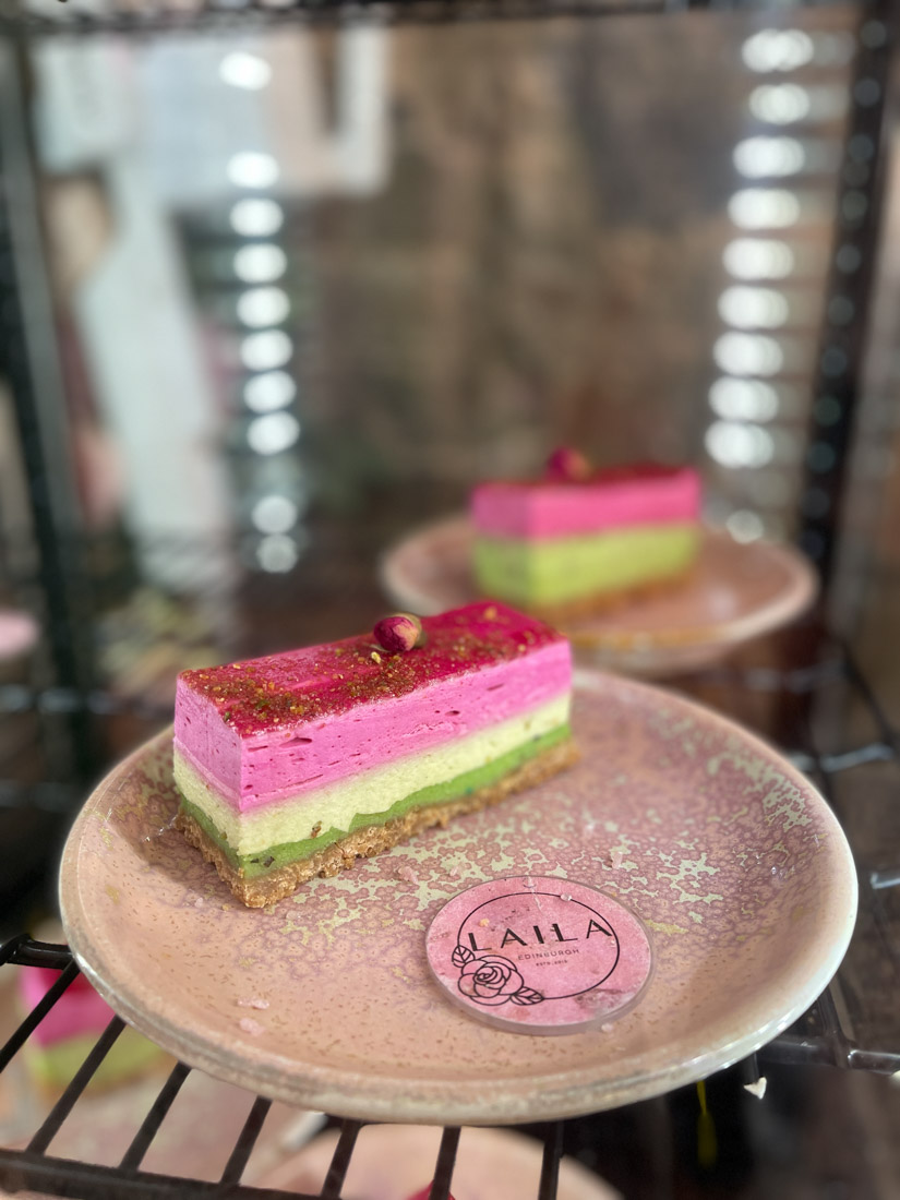 Lailas Brunch Food  pink cakes