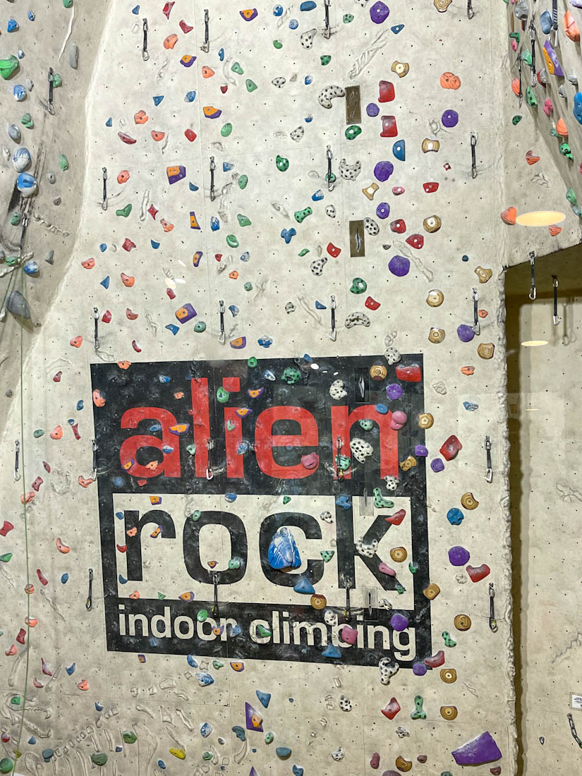 Alien Rock climb wall Newhaven Edinburgh