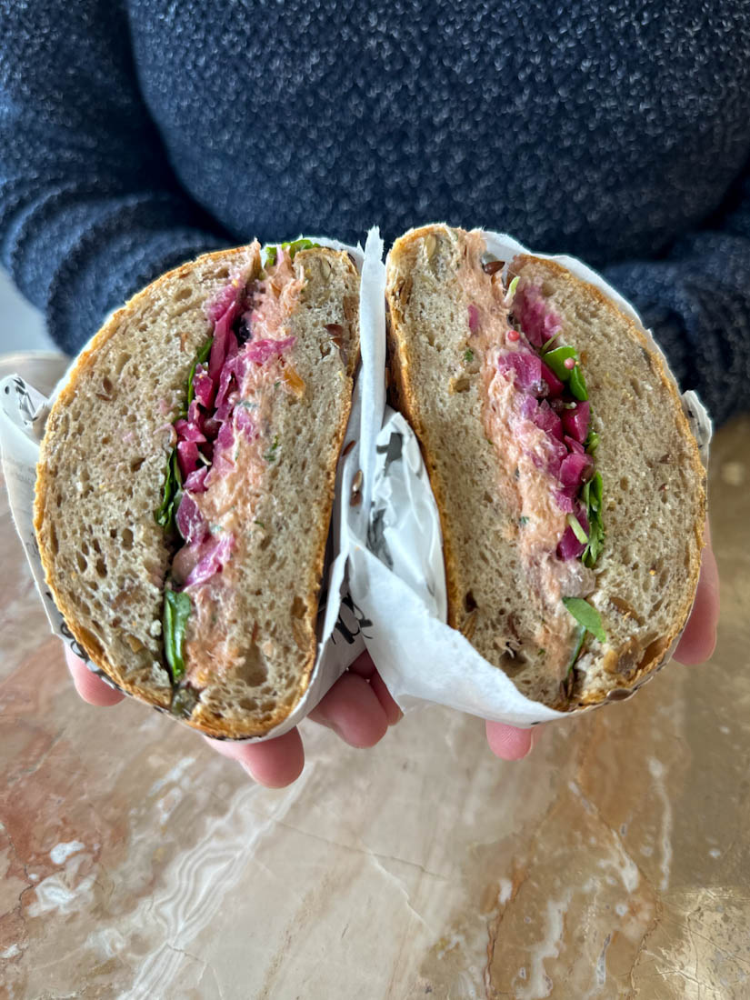 Patina Trout Sandwich in Edinburgh 