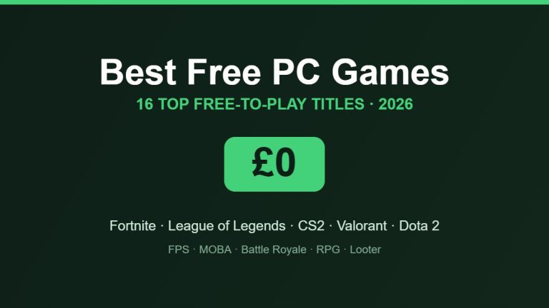 Best Free PC Games in 2026