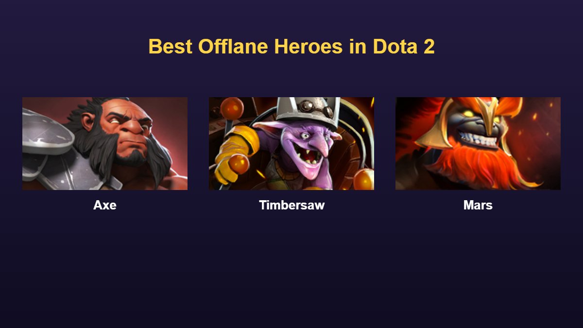 Best Offlane Heroes in Dota 2