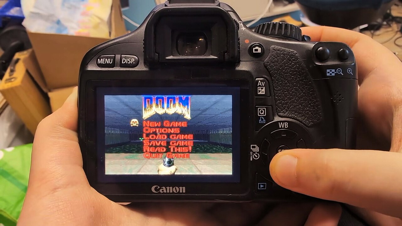 Someone Actually Ported Doom to a Canon DSLR Camera, Controls and All