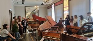 Concert room at St Cecilias Hall music museum in Edinburgh