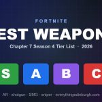 Best Fortnite Weapons (2026): Chapter 7 Season 4 Tier List