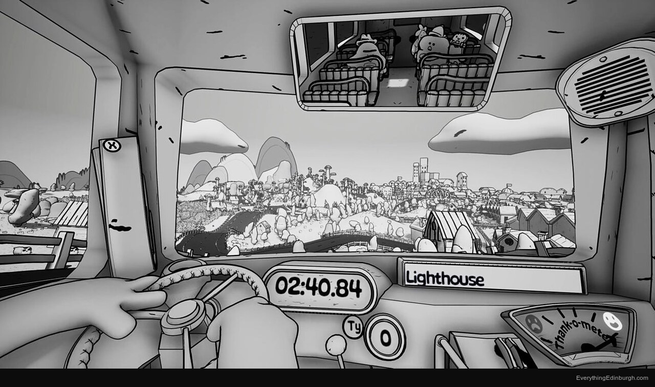 Double Fine Returns as an Indie Studio with a Chaotic Comedy Bus Game
