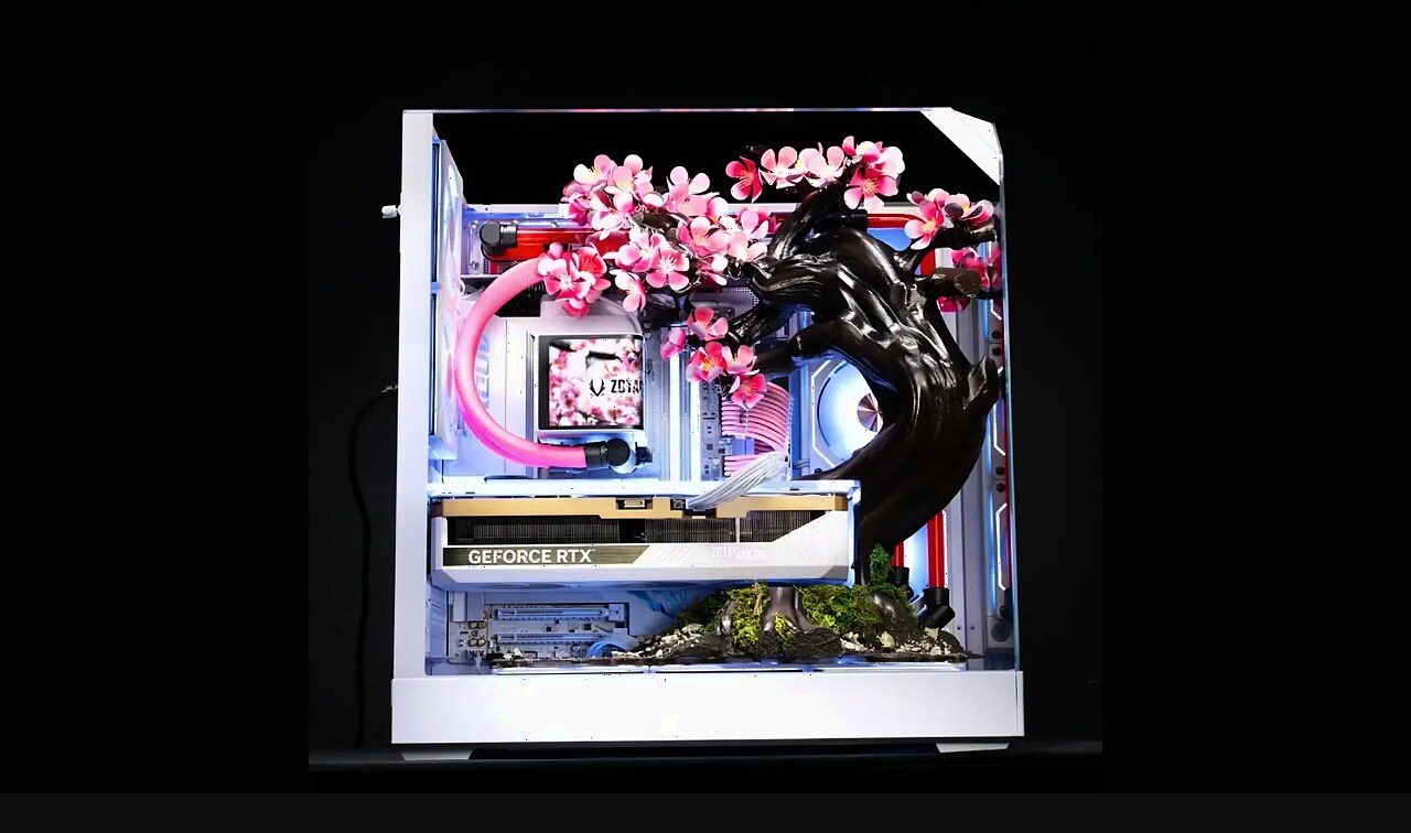 Un PC gaming de 14.000 $ con 70 flores de titanio que florecen con el calor — y está a la venta ahora