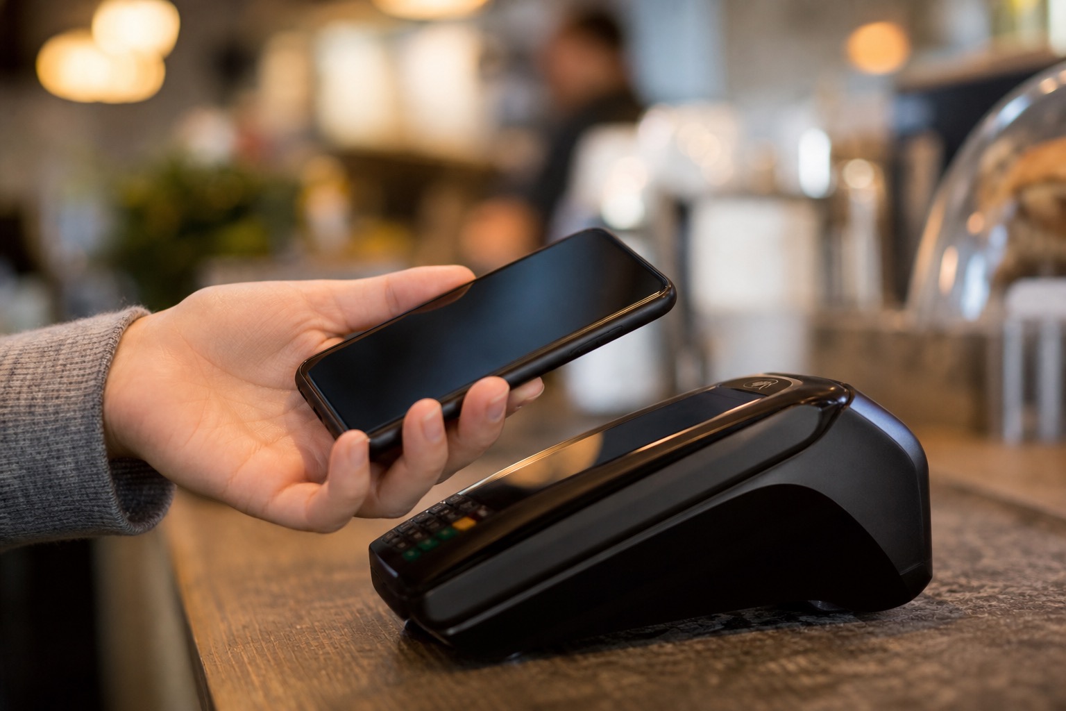 Pago con móvil en comercio usando contactless