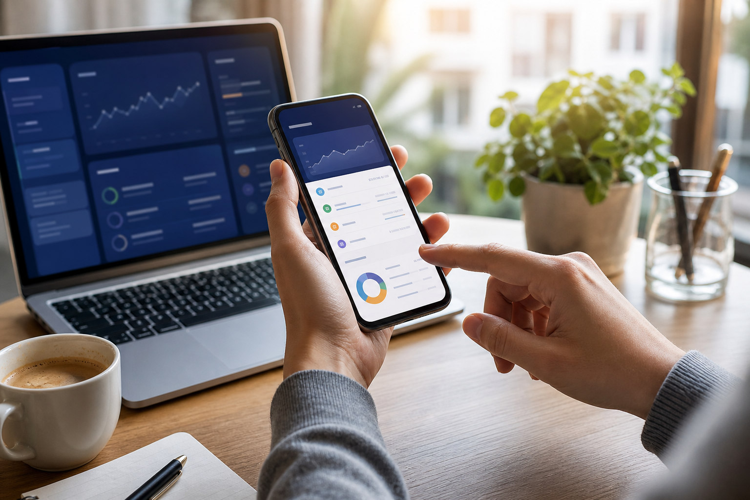Gestión bancaria desde el móvil