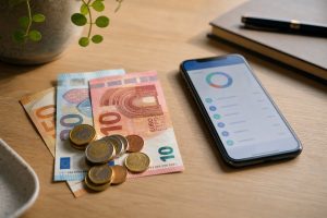 Depósito a plazo fijo Wizink - euros sobre escritorio