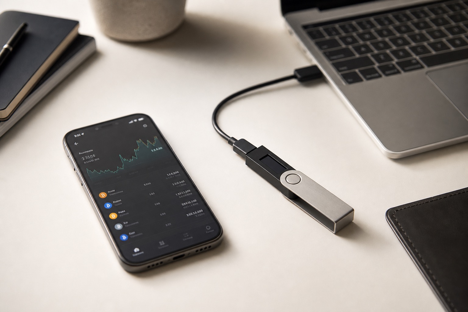 Wallet de hardware para guardar criptomonedas de forma segura