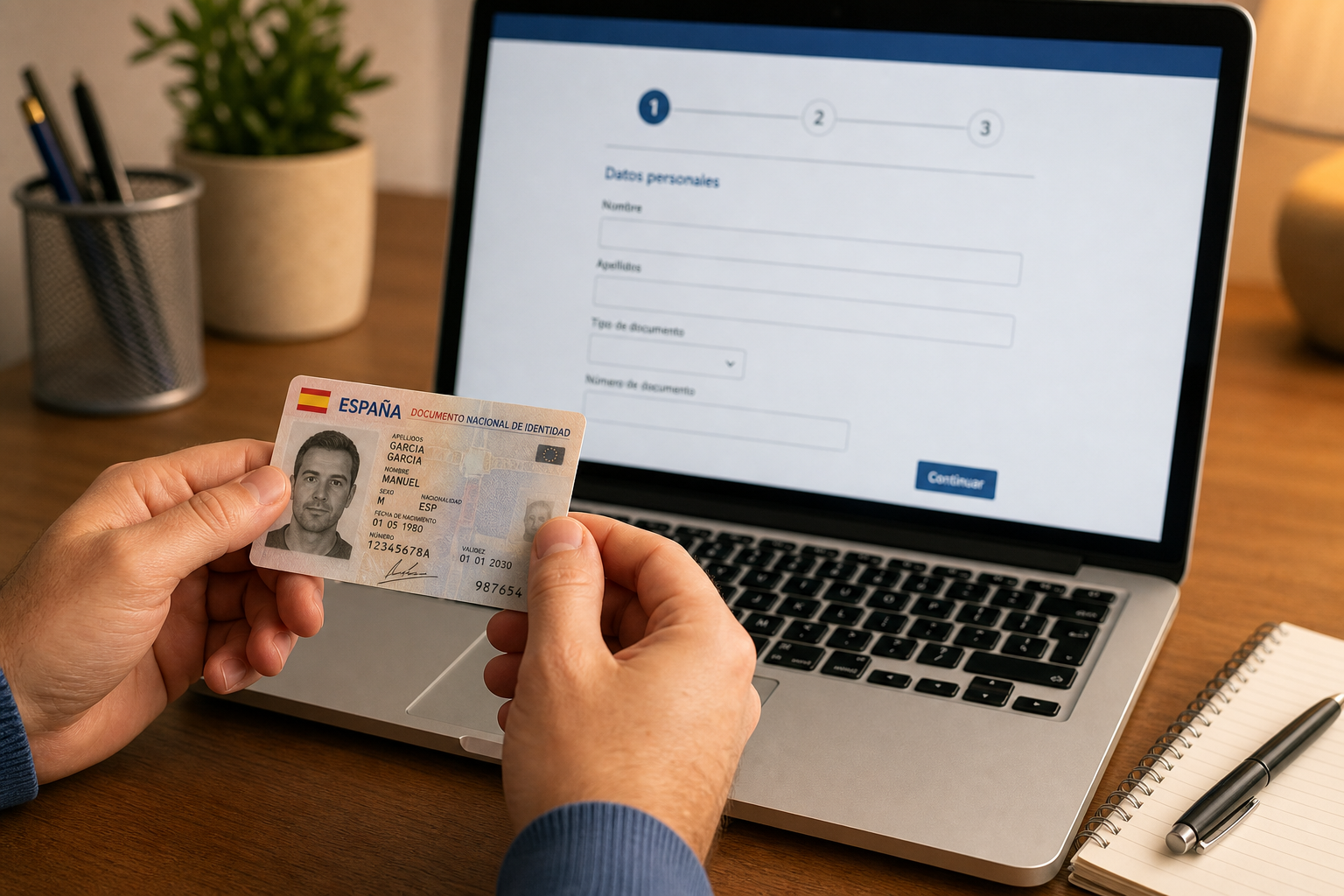 Proceso de solicitud de Smart Crédito — verificación con DNI
