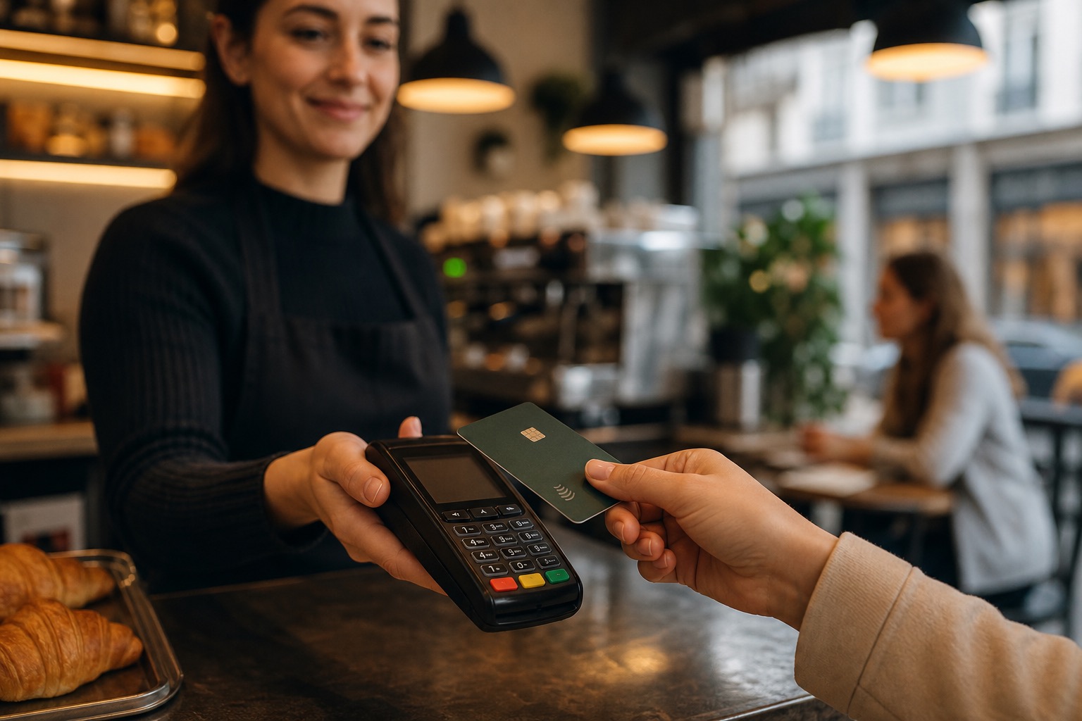 Pago contactless con tarjeta prepago en un comercio