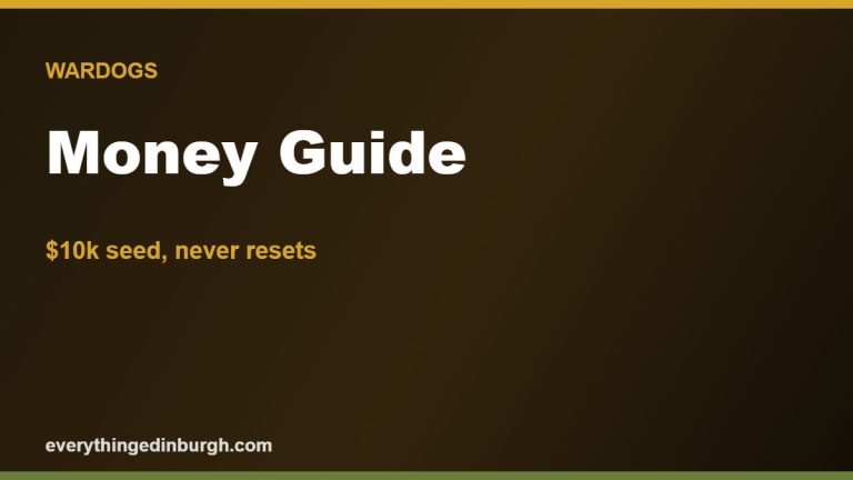 Wardogs Economy Guide: How to Make Money