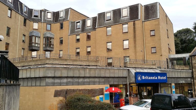 Britannia Hotel Edinburgh entrance on Belford Road