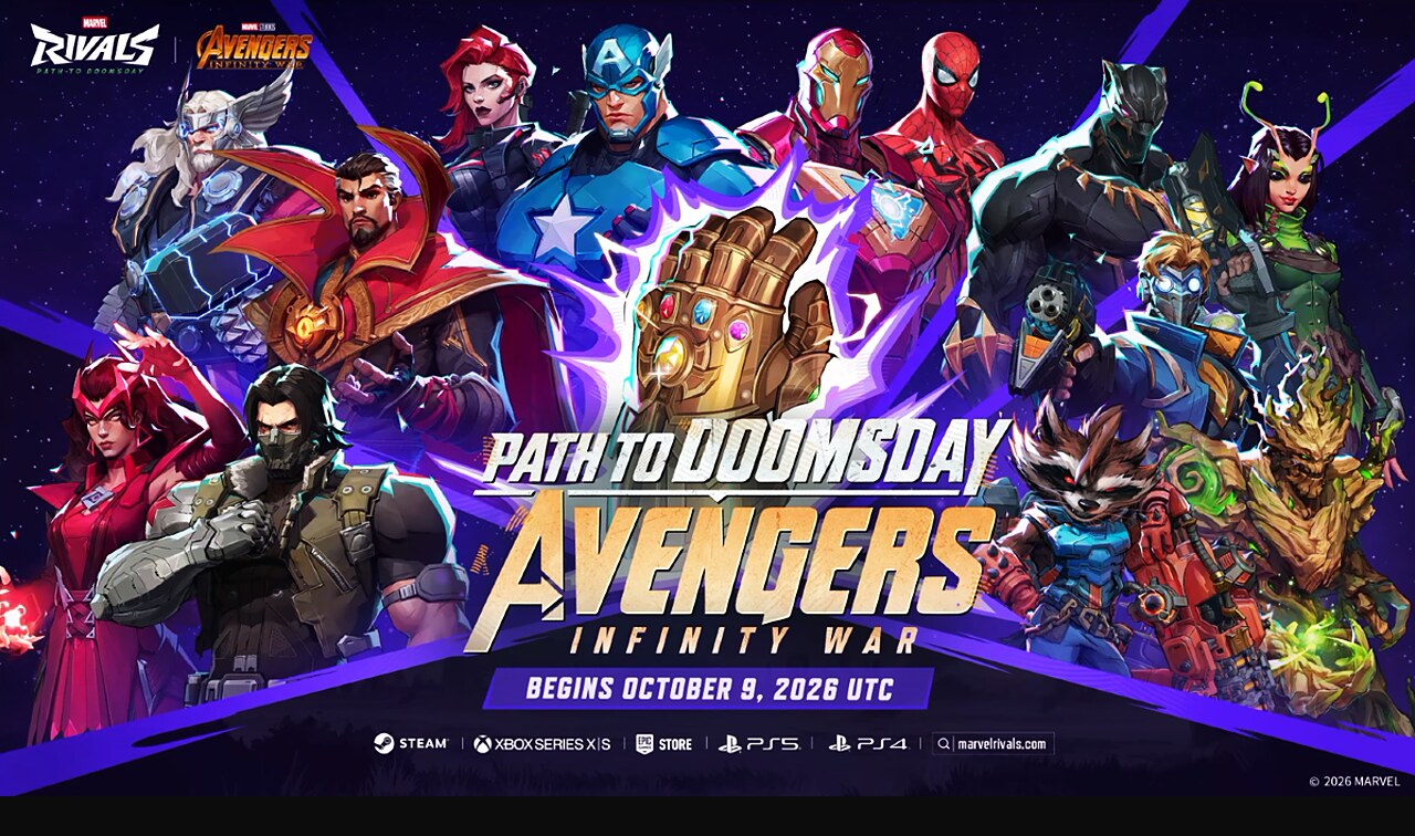 Marvel Rivals estrena la temporada 10.5 con modos Infinity War y Endgame para 50 jugadores