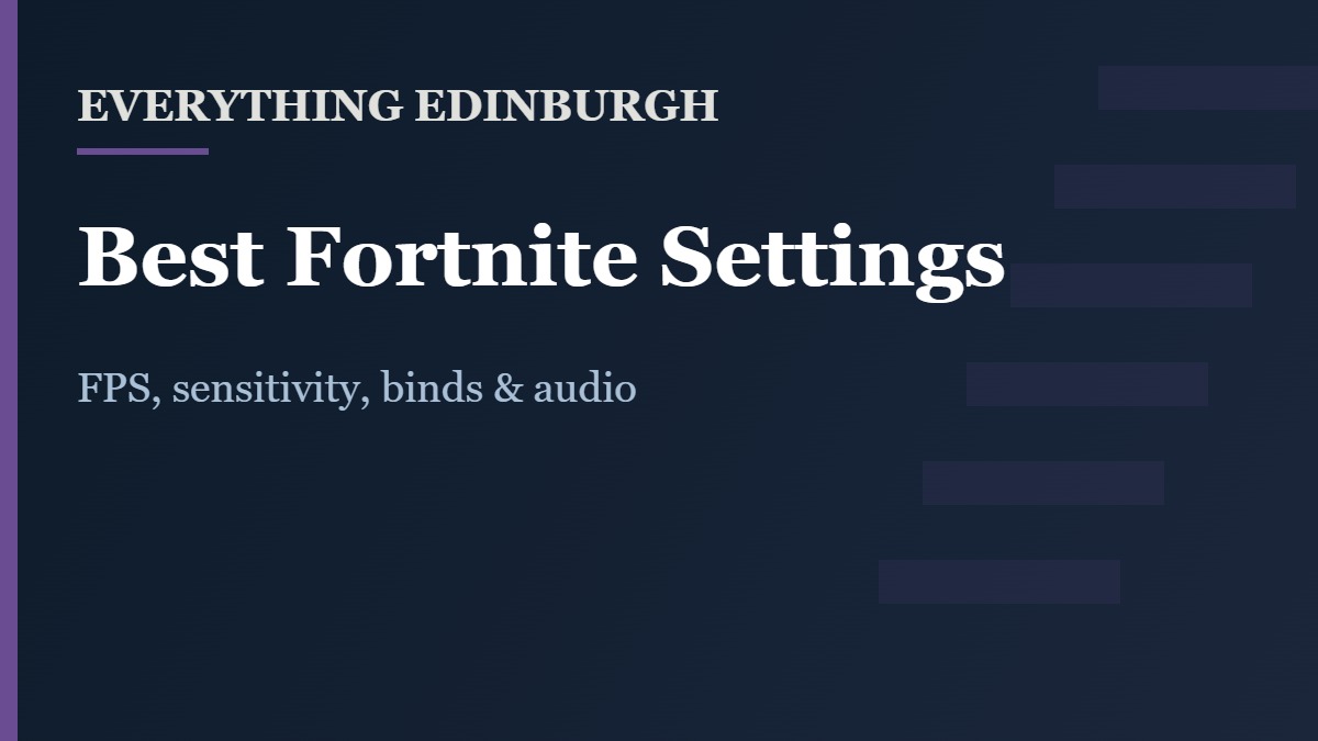Best Fortnite Settings 2026: FPS, Sensitivity & Binds