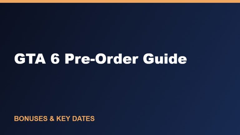 GTA 6 Pre-Order Guide: Bonuses, Pre-Load & Key Dates